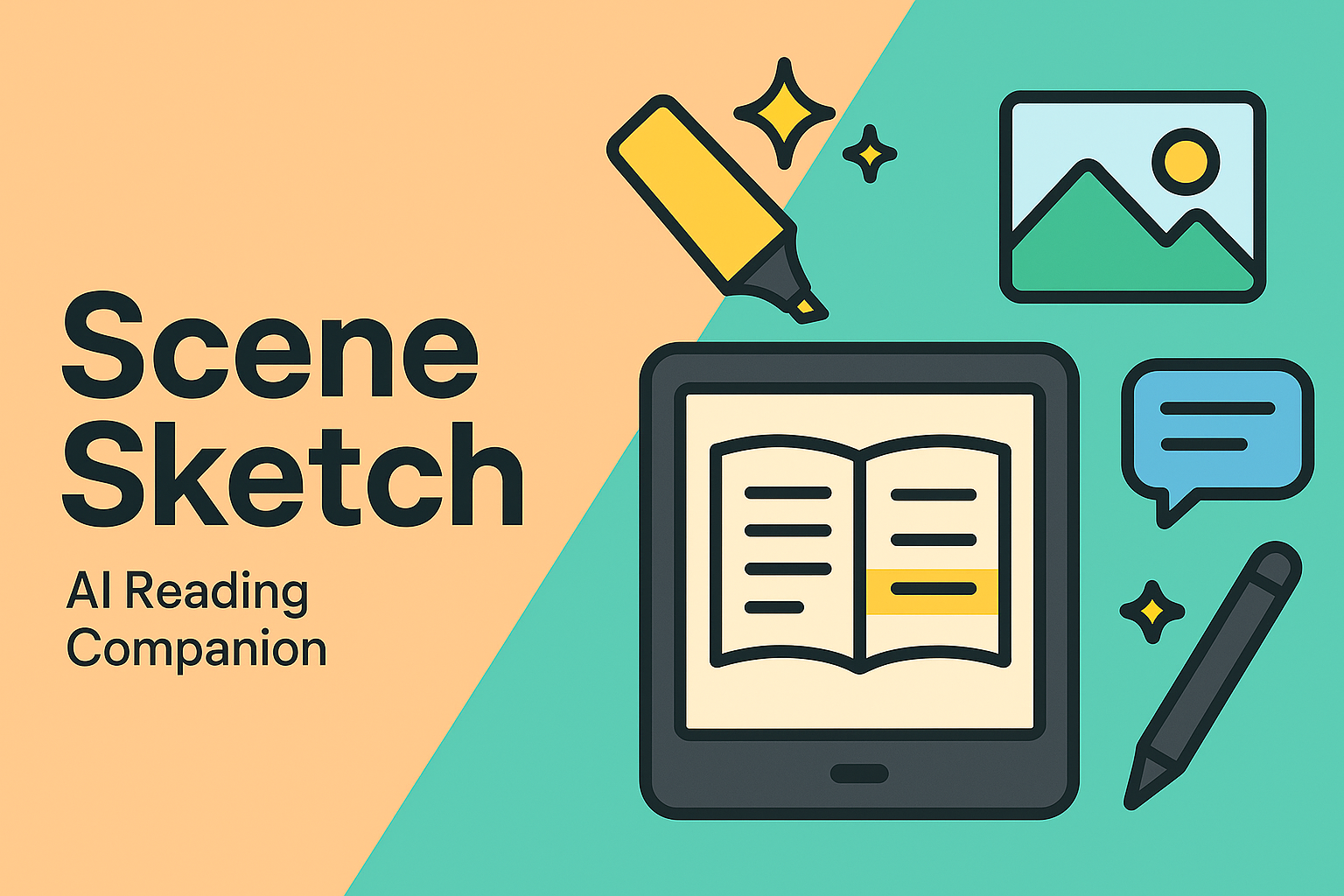 SceneSketch: AI-powered eBook Reader